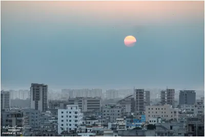 August Sunset Over Dhaka, Khilkhet