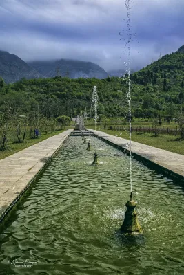 Fountain Channel at the Botanical Garden, Srinagar
